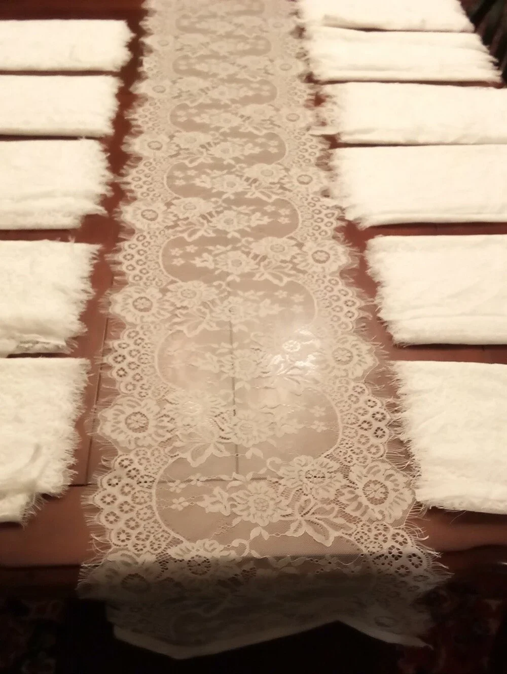Lot Of 12 New, Lace Table Runners